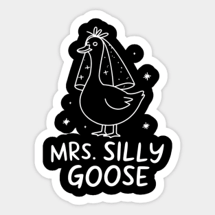 Married Couple Matching Mrs. Goose Sticker